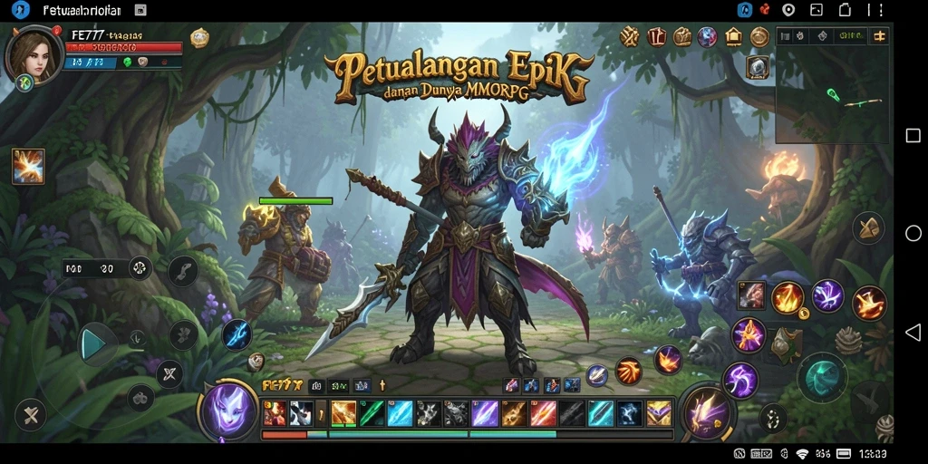 Tampilan gameplay menakjubkan dalam dunia MMORPG FE777.