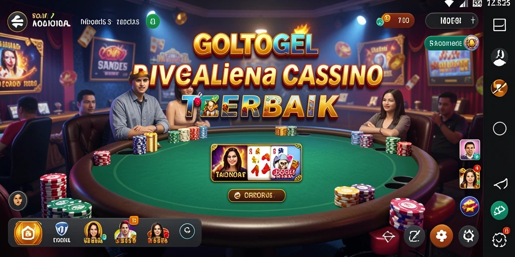 Screenshot GOLTOGEL menampilkan dealer langsung dalam permainan Live Casino.