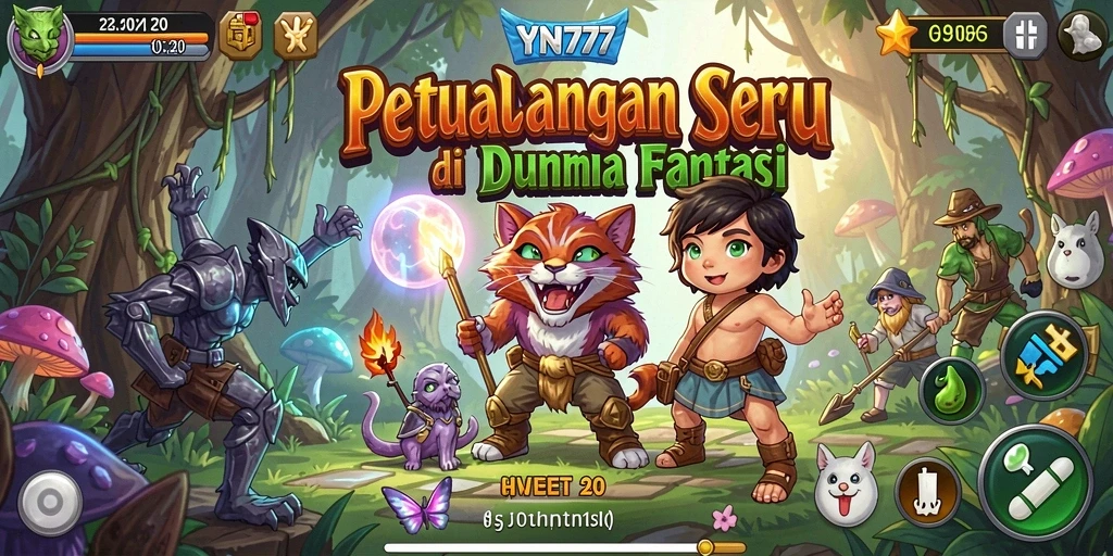 Tampilan gameplay menarik dari YN777 di dunia petualangan.